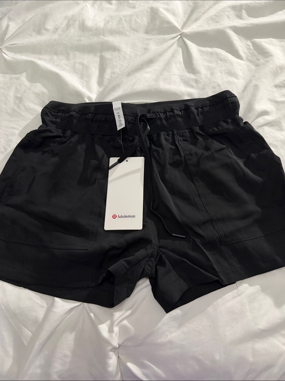 lululemon athletica Black Women's Athletic Drawstring Shorts